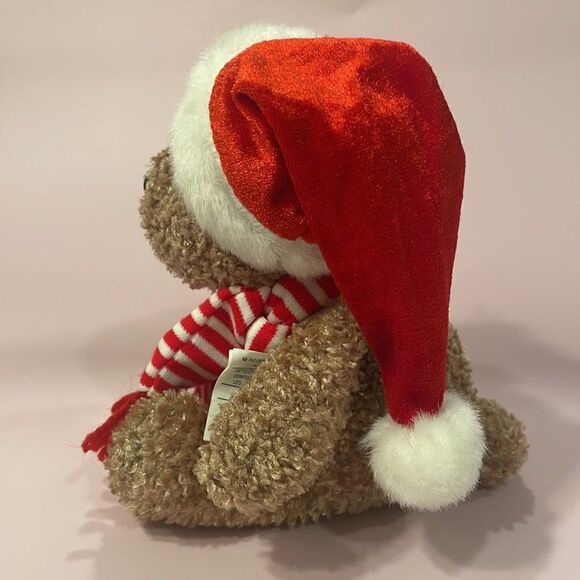 Sears Christmas Bear KRINGLE 2000 Exclusive 8" tall Plush & Beans NWT EUC teddy - Picture 4 of 8